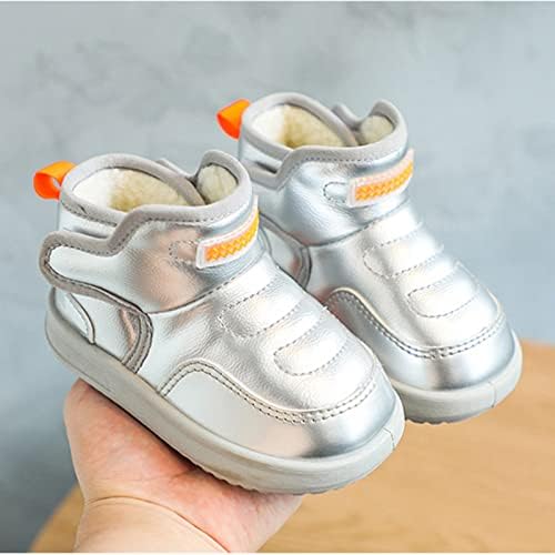 תינוק נעלי פעוט מגפי אופנה רך תחתון פעוט נעליים בתוספת קטיפה עבה החלקה גדול כותנה חמוד פעוט נעליים