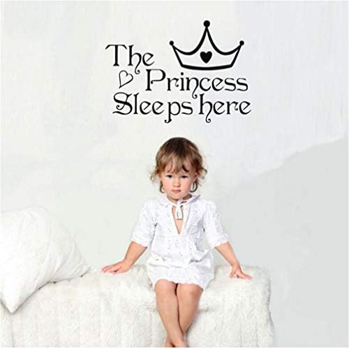 רוברפיג קיר מדבקת הנסיכה ישן כאן קיר מדבקות מתוק תינוקת נשלף קישוט בית שינה משתלת דקור