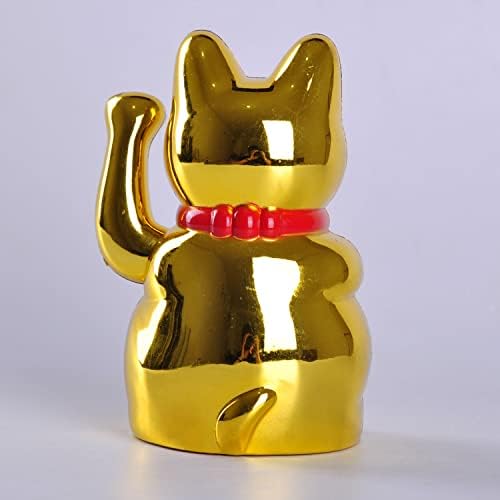 Ibwell Maneki Neko Lucky Cat, Fengshui Cat- מנופף בזרוע מופעלת תמורת כסף הון ומזל טוב