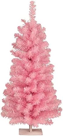 Vickerman 3 'אורן ורוד עץ חג המולד מלאכותי, לא מואר - עץ חג המולד של אורן פו - עיצוב בית מקורה עונתי
