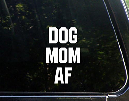 כלב אמא AF- 3-3/4 x 6- מדבקה מדבקות/פגוש ויניל למות ויניל לחלונות, מכוניות, משאיות, מחשבים ניידים