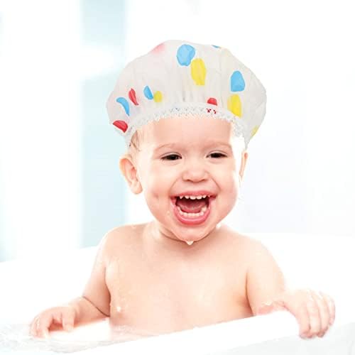 מכסה מקלחת כובע מקלחת כובע מקלחת כובעי קרצוף נשים 6 יחידות כובעי מקלחת לילדים כובעי שיער אלסטיים