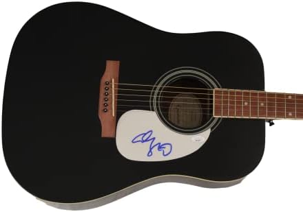 אדם סנדלר חתם על חתימה בגודל מלא גיבסון אפיפון גיטרה אקוסטית ג 'יימס ספנס אימות ג' יי. אס. איי.