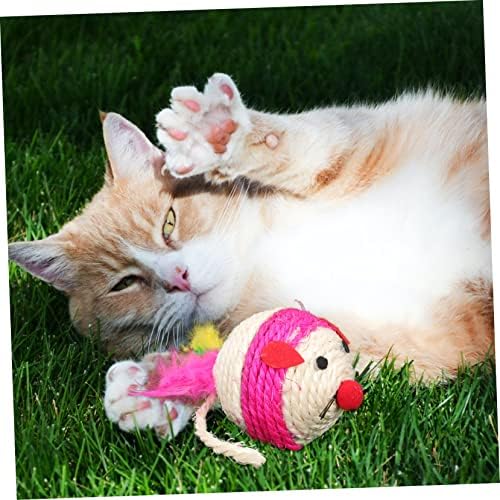 8 יחידות חתלתול ללעוס צעצוע ללעוס צעצועי חיות מחמד צעצועי סיסל חתולי גרדן פו חתול צעצוע ללעוס