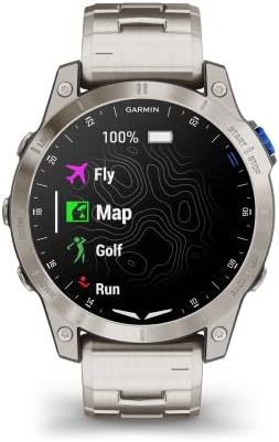 גרמין ד2-מאך 1, שעון חכם של טייס מסך מגע עם מפה נעה של ג ' י-פי-אס, מזג אוויר תעופתי, תכונות