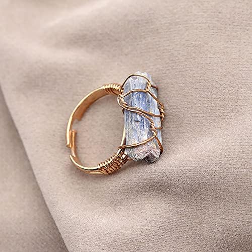 2023 חדש טבעת אבן אופנה אבן חן טבעת טבעת פתוח טבעי מחוספס אישיות טבעות מגניב טבעות לבנים 1012