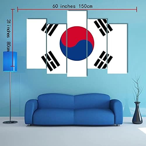 ארגו בתוספת לאומי דגל של דרום קוריאה קיר אמנות מדהים נמתח ציור מוכן לתלות עבור בית תפאורה-מושלם
