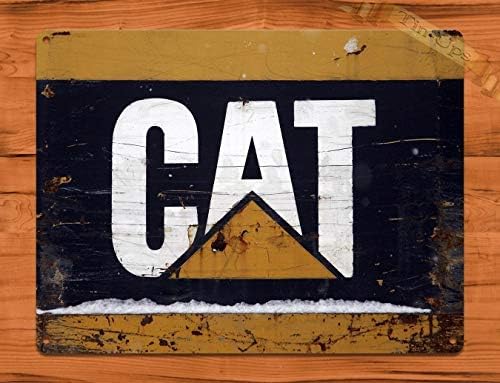MMNGT שלט פח קטרפילר חתול וינטג