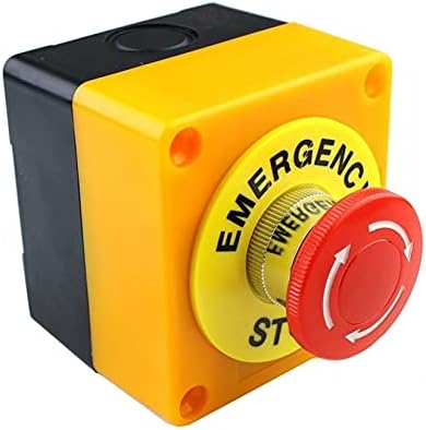 Scruby AC 660V 10A מעטפת סימן אדום עצירה חירום פטריות מתג לחיצת כפתור LAY37-11ZS