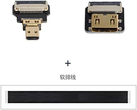 Xiwai CYFPV Mini HDMI נקבה למיקרו HDMI זכר סיומת FPC כבל שטוח 1080P עבור FPV HDTV Multicopter לצילום אווירי