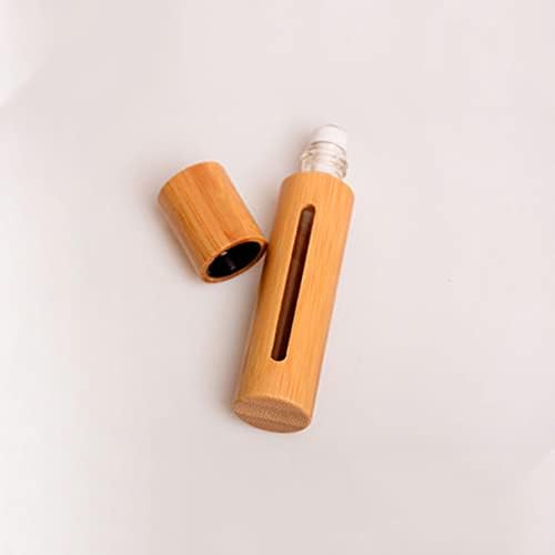 מיכל כדור רולר קאבילוק 3 PCS כדורי גלילה בקבוקים הניתנים למילוי מחדש בקבוק קוסמטי חיוני צבע שמנים עץ חלון אל