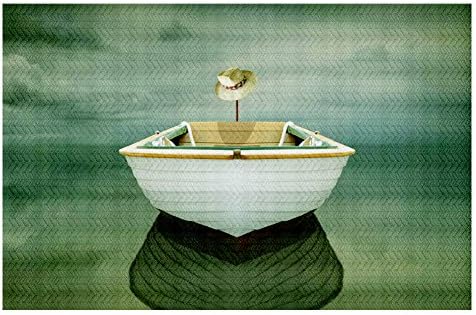 שטיחי שטח ארוגים של דיאנוש, שטיחי מטבח, שטיחי אמבטיה מאת קרלוס קזמאיור פסק זמן סירה גדולה בגודל 4 על