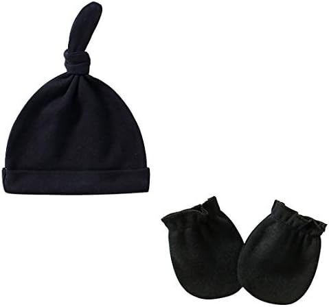 כובע שזה עתה נולד וכפפות כובעים יילודים רכים לבנות ובנים מכניסים כובעי תינוקות חמודים 0-6 חודשים