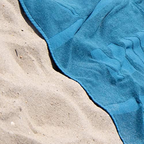 MOSOBAM רך במבוק רך ויסקוזה-טורקיש כותנה מגבת חוף 35x70, סט של 4, כחול כהה, קאבנה יוקרתית 450 מגבות
