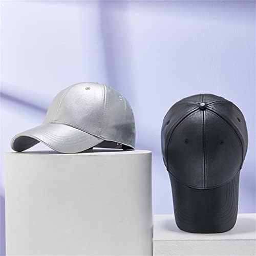 עור מפוצל כובע מזדמן שמשיה קצר ברים רכיבה כובע כובע בייסבול כובע גברים ונשים מזדמן כובע