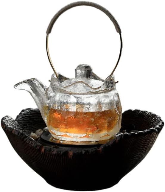עפרות גולש גבישות קומקום טהור בעבודת יד טמפרטורה גבוהה עמידה בטמפרטורה חשמלית קרמיקה יצרנית תה יצרנית