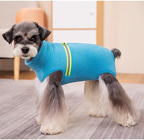 אפוד פליס כלב של חריקג'י, סוודר ז'קט חם חורפי עם טבעת D, מעיל מזג אוויר קר לחתולי כלבים בינוניים