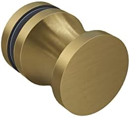 זכוכית מקלחת אמבטיה CKB עגולה כפתור דלת צדדית זהב מוברש עם ידית דלת נירוסטה 304 מוצקה למשך חומרת נעילת אמבטיה.
