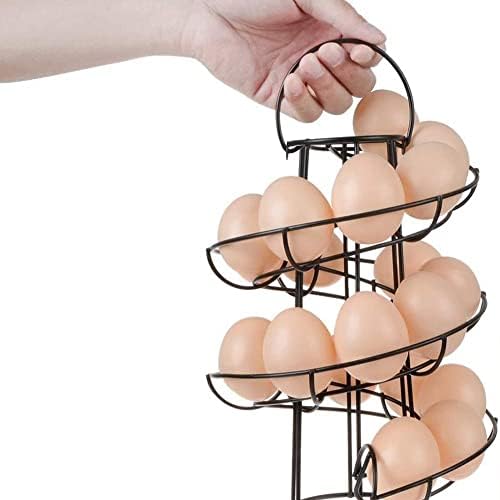ספירלת ביצת סל, מודרני מתפתל ביצת מתקן מתלה ביצת מתקן מתלה עבור ביצי אחסון מחזיק כ 20 ביצים למטבח השיש