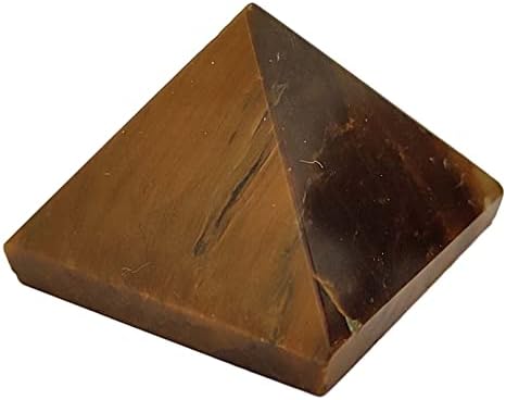 Sharvgun ריפוי קריסטל טייגר עיניים פירמידה מטאפיזית אבן פירמינה, 25-30 ממ פירמידה אבן רייקי צ'אקרה גנרטור