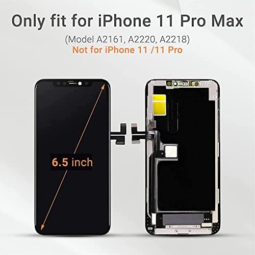 עבור אייפון 11 Pro Max החלפת מסך החלפת JQYDZHLCD ערכת תיקון מסך iPhone 11 Pro Max Touch Display הרכבה דיגיטייזר
