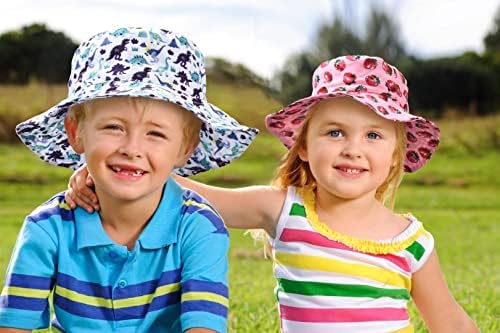 חוף ילדים הגנה על כובע שמש רחב שולי דלי קיץ כובעי דייג חמודים לבנות בנות