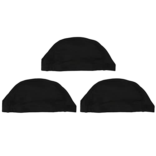 3 יחידות כיפת פאת כובע לנשימה רך נמתח ניילון בתקיפות קבוע פאת ביצוע כובע פאת כובעי לנשים תחרה מול