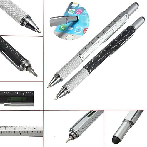 PREAMER 6 ב 1 עט רב-כלי עט מברג כיס מתכת עט רב-גיר