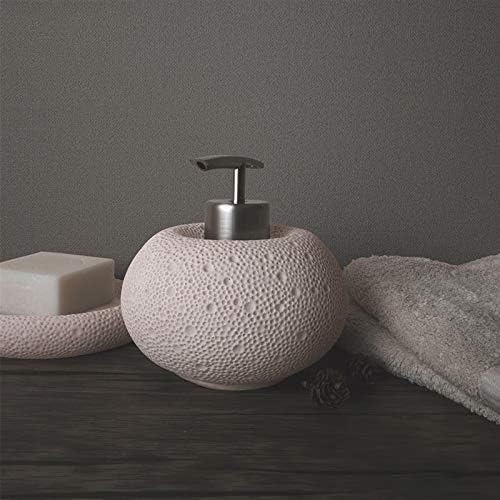 מתקן סבון בקבוק קרם קרם קרם מתקין אבן חול אביזרי אמבטיה כוללים מתקן סבון כדורי וכוס שטיפת פה - חדר אמבט