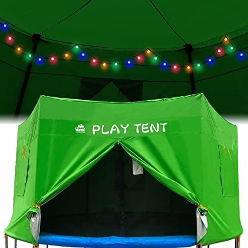 12ft 14ft 15ft Trampoline אוהל עם אור טרמפולינה 2 * 32.8ft Ball String Light, מתאים ל 12ft 14ft 15ft