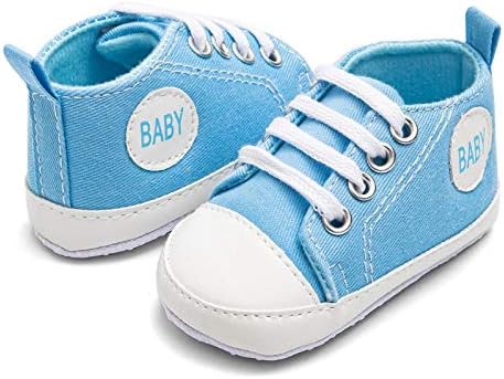 תינוקות תינוקות בנות בנות גבוהות נעלי ספורט גבוהות אנטי-החלקה יולדת יולדת היולדת ראשונה נעלי ג'ינס