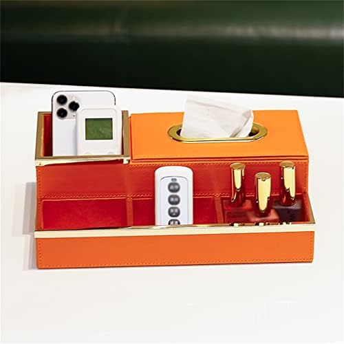 N/A קופסת רקמות רב -פונקציונלית קופסא אחסון סלון שולחן קפה שלט רחוק קופסת נייר קופסת נייר קופסת נייר