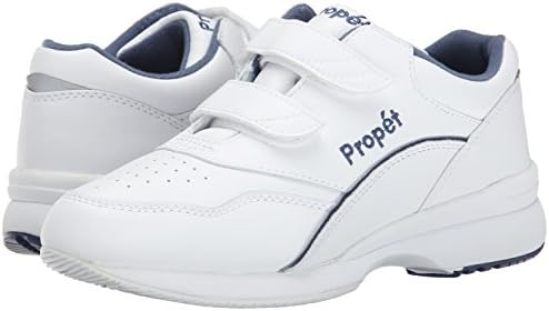 Propét Womens Tour Walker Strap נעלי הליכה, לבן/כחול, 12 X Wide Us