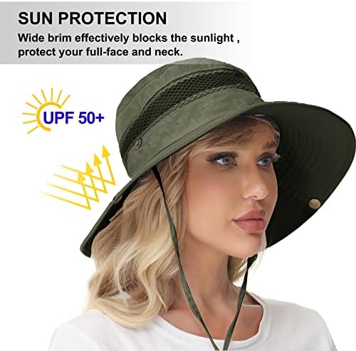 בחירה נוספת גברים כובעי שמש אטומים למים רחבים שוליים הגנת UV דלי דיג בוני טיול חוף כובע בחוץ