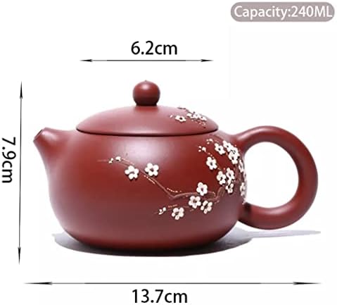 קומקום תה סגול של 240 מל סגול יצרנית תה סיר סיר סיר סיר סגול.