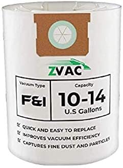 החלפת ZVAC לחנות-VAC סוג F החלפת שקיות נייר נייר אבק תואמות לחנות VAC חלק 90662 & 90672 FITS TYPE F 9066200