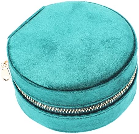 Beaupretty Box Trinket שרשראות מארגן עגילי מיכל אחסון אצבעות עגיל עגול שרשרת נרתיק ירוק נערת צוואר