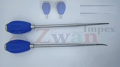 M/s zwan impex מיוצר Lenke Poedic Pedic Probe איכותי ביותר איכותי ישר בוטה ועקומה חדה נירוסטה חלודה ללא שימוש