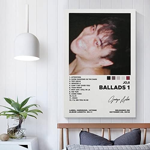 Ballads Xiaoma Joji Ballads 1 אלבום כיסוי פוסטר בד ציור אמנות תפאורה קיר כרזות קיר חדר כושר חדר כושר מתנה
