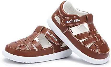 BMCITYBM בנות תינוקות בנים סנדלים פעוטות פעוט נעלי חוף מים קיץ ללא החלקה