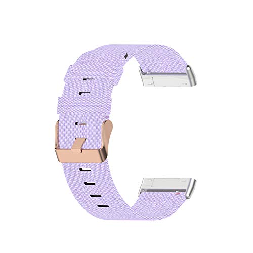 רצועת בד ניילון של Eieuuk תואמת את Fitbit Versa 3 & Sense, רצועת שעון רך החלפת בד רצועת צמיד