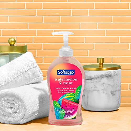 Softsoap משאבת סבון יד נוזלית של Softsoap, מים ורימלון, 11.25 אונקיה, 6 חבילה