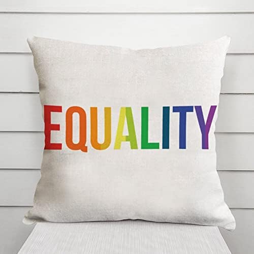 לזרוק כרית כיסוי שוויון קשת קשת LGBTQ גאווה כרית מארז פנשוגי טרנסג'נדר LGBTQ כרית הומוסקסואלית