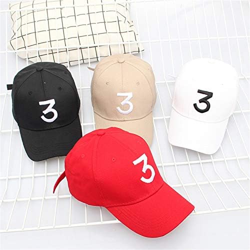 ראפר בייסבול כובע לרקום מספר 3 כובעי מגניב היפ הופ רוק אופנה קלאסי כובעי עם רצועה מתכווננת