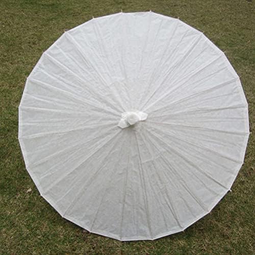 מלאכת קיד של Happyyami מטרייה לבנה מטריית שמן נייר דקורטיבי מטרייה שמשייה DIY מלאכות ציור מטרייה דקורטיבית