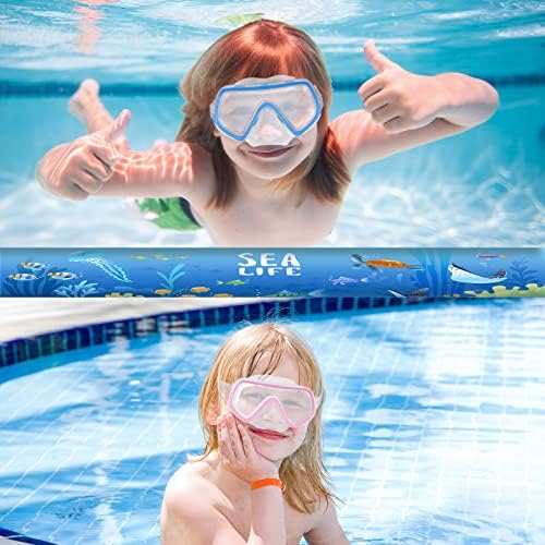 ילדים שוחים משקפי ראייה עם כיסוי אף ל 6-14 ילדים, ילדים שוחים משקפי משקפי שיניים שנורקל, משקפי צלילה נגד