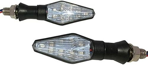 שחור סדרתית מנורת הפעל אותות אורות הוביל הפעל אותות שוני אינדיקטורים תואם עבור 2011 קוואסאקי 100