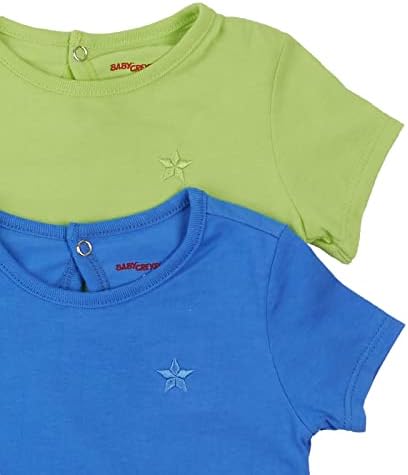חולצת טריקו של שרוול קצר - חבילה 2 - טי טיי צבע אחיד - חולצות תינוקות ופעוטות - נעים ונוחיות -