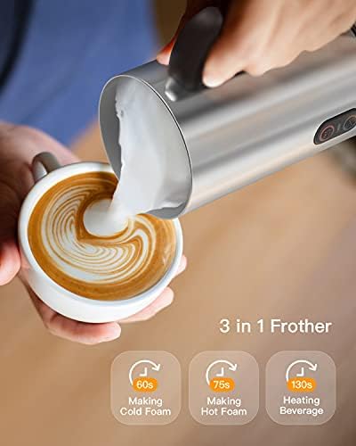 Boly Single Cofee Maker עם חלב משולב חלב, מכונת קפה קטנה לכוסות K וקפה טחון, יצרנית קפוצ'ינו
