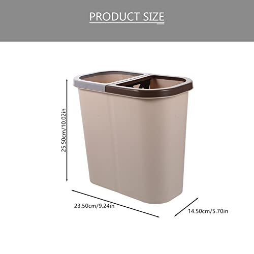 אשפה כפולה יכול, קטן פלסטיק אשפה יכול מיחזור פסולת סל אשפה מיכל דלי ושונות אחסון תיבת פח למטבח,